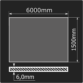 Лист горячекатаный 6,0*1500*6000 ст.3сп Кармет ГОСТ 14637-89