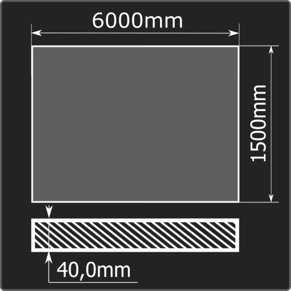 Лист горячекатаный 40*1500*6000 ст.3сп ЧМК ГОСТ 14637-89