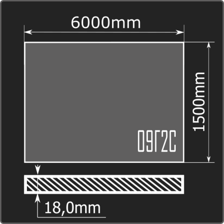 Лист горячекатаный 18*1500*6000 09Г2С ЧМК ГОСТ 19281-2014 Лист горячекатаный 18*1500*6000 09Г2С ЧМК ГОСТ 19281-2014