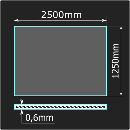 Лист холоднокатаный 0,6*1250*2500 ст.08пс Кармет ГОСТ 16523-97