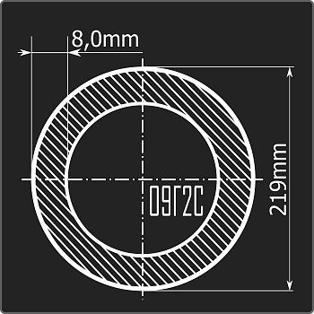 Труба электросварная 219*8,0 09Г2С 12м ГОСТ 10705-80